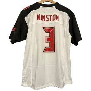 NFL Nike Boys Youth Size L White Jameis Winston #3 Buccaneers Jersey